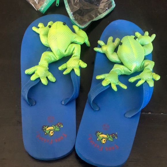 frog flip flops